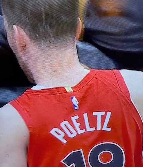 A picture of Jakob Poeltl who played a key role as the Toronto Raptors defeat Boston Celtics 110 to 97.