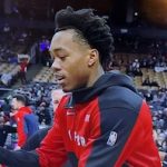 Picture of Scottie Barnes pre game to highlight the article how life without Scottie Barnes would be rough for the Toronto Raptors.