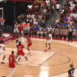 Toronto Raptors in summer league action against the Denver Nuggets.